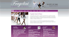 Desktop Screenshot of fragolinischoolofdance.ie